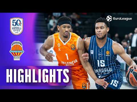 Start Fast, Finish Strong | Anadolu Efes - Valencia Basket | R26 BASKETBALL HIGHLIGHTS 2025-26