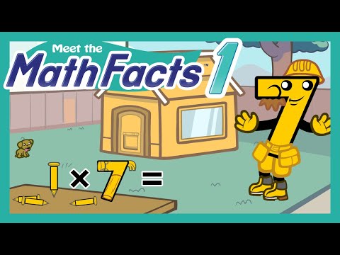 Meet the Math Facts Multiplication & Division - 1 x 7 = 7 | Preschool Prep Company