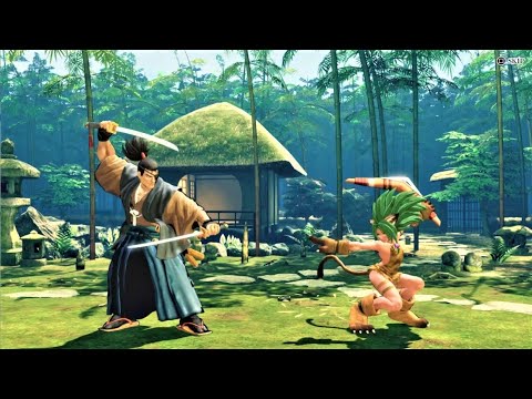 Yagyu Jubei vs Cham Cham (Hardest AI) - Samurai Shodown