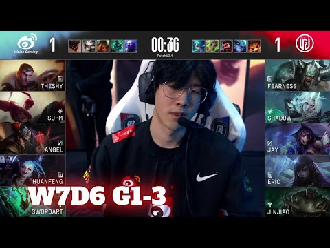 WBG vs LGD - Game 3 | Week 7 Day 6 LPL Spring 2022 | Weibo Gaming vs LGD Gaming G3