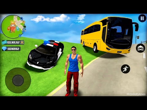 Go to Town 6 - Bus & Police Car Driving in Open World Game - Android Gameplay