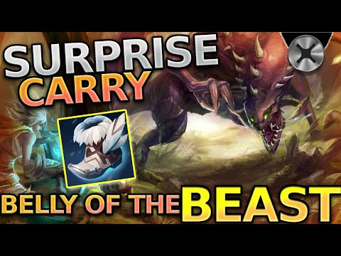 Cho'Gath MID는 지금 미친 놈이에요 - 그와 함께 순위를 올리는 방법!