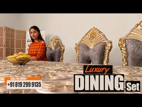 8 seater wooden luxury dining set by aarsun