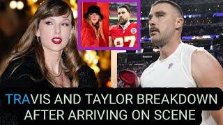 Travis kelce and taylor swift emotional breakdown arrive on scene and great doing grief