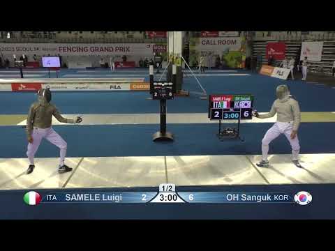Seoul Grand Prix 2023 SMS - L16 - Luigi Samele ITA v Oh Sanguk KOR