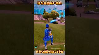 【FORTNITE】天から物資が降ってきた