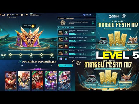 HOW TO LEVEL 5 IN THE M7 Crate BOX TO GET A FREE LUCKY BOX SKIN IN THE M7 MOBILE LEGENDS PARTY WE...