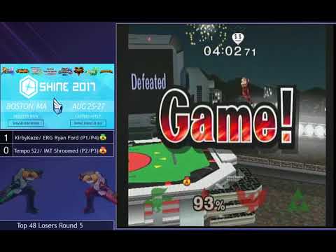 Shine 2017 SSBM - Ryan Ford/KirbyKaze (Green) vs. Shroomed/S2J (Red) - Melee Doubles Top 48 LR5