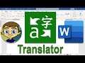 Using Microsoft Translator In Microsoft Word