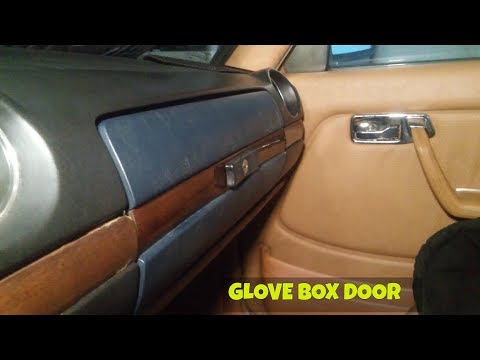 MERCEDES W123: GLOVE BOX DOOR REPLACEMENT. LOOKS BETTER THAN EVER!