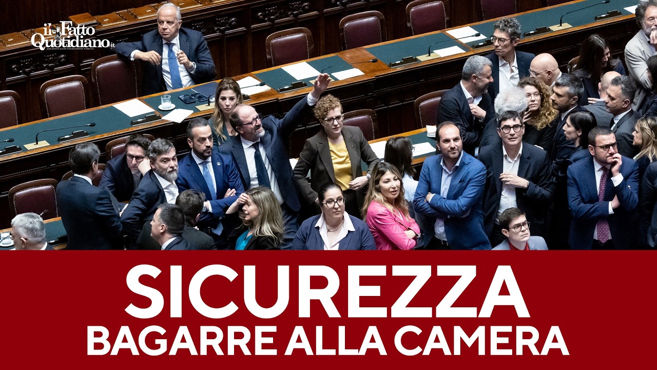 Dl Sicurezza, le opposizioni occupano i tavoli del governo e della presidenza della Camera