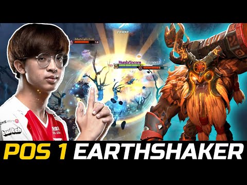 23SAVAGE CARRY EARTHSHAKER META - AGHANIMS + AETHER LENS RIGHT CLICK DOTA 2