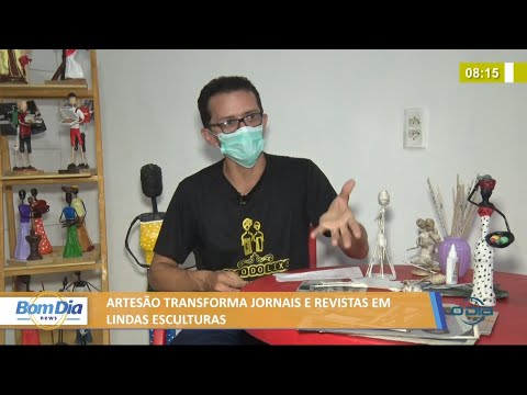ArtesaÌƒo transforma jornais e revistas em lindas esculturas 31 08 2021