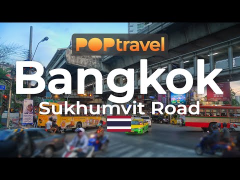 BANGKOK, Thailand 🇹🇭 - Sukhumvit Road - 4K60