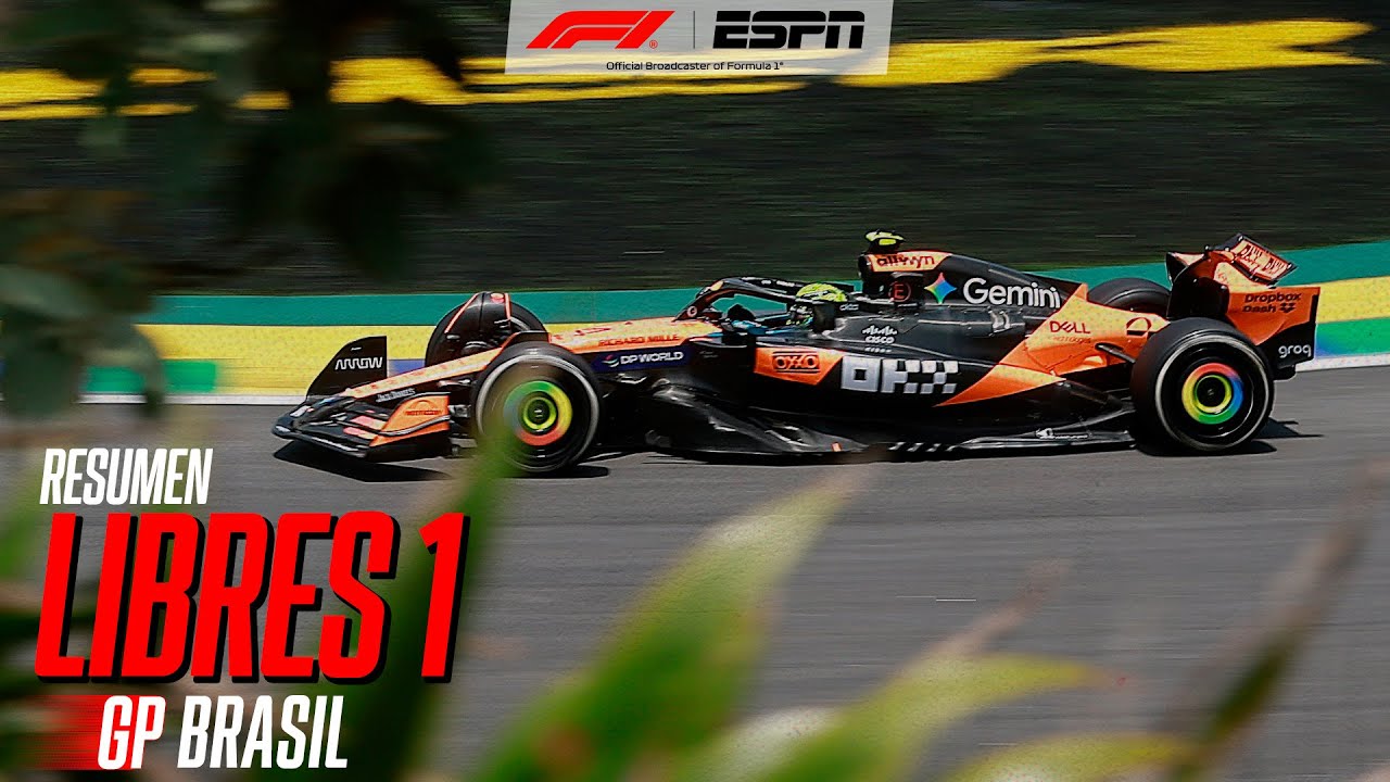 LANDO NORRIS LIDERÓ LA PRÁCTICA LIBRE DEL VIERNES EN EL GRAN PREMIO DE BRASIL | RESUMEN