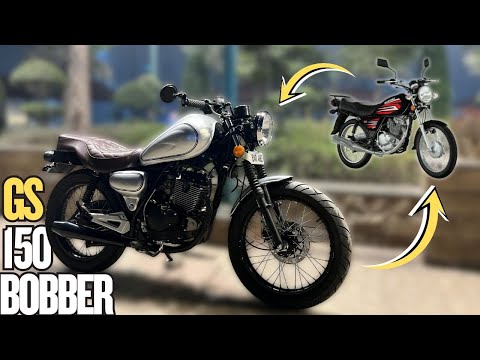 Brand New Suzuki GS150 Modified into Custom Bobber! #suzukigs150 #modified #custom