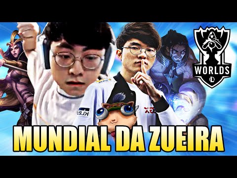 FAKER DESTRÓI NO X1 E SHOWMAKER TILTADO - MUNDIAL DA ZUEIRA