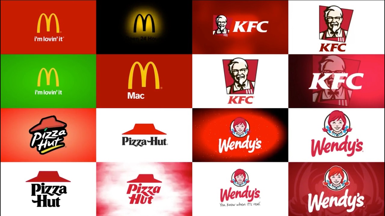 Battle of the Logos - ONLY FOOD! Top 12 Logo Animations in Four Versions! (Combined Ending)