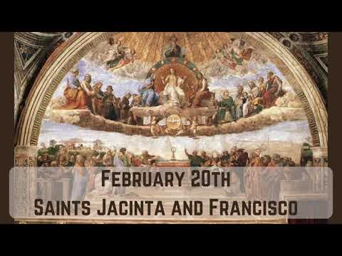 Daily Saint February 20th: Saints Jacinta and Francisco Marto