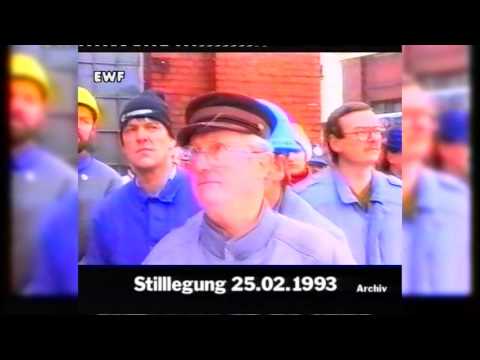 Stillegung der Brikettfabrik Knappenrode