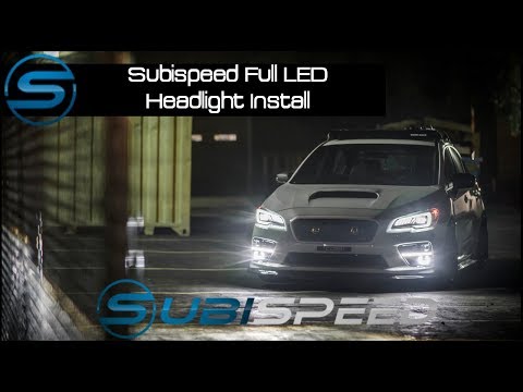 Subispeed - 2015 WRX/STI Full LED Headlight Install