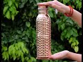 Shop for Copper Water Bottles Combo of 1000 ml and 600 ml Plain LeakProof