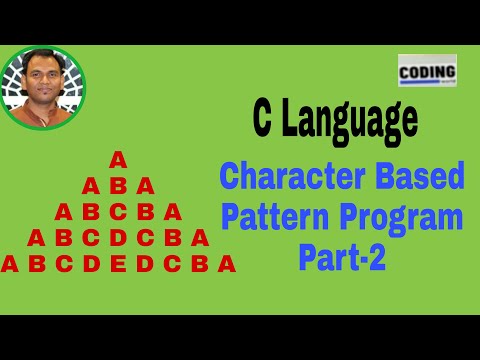 C Programming L18 Alphabet Pattern Programs