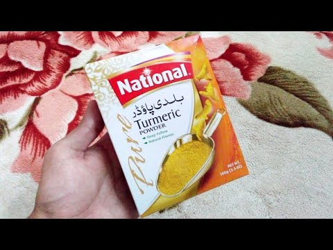 National Turmeric Powder Unwrapping ASMR