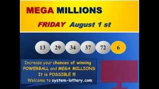 Results megamillions friday august 1 winning numbers