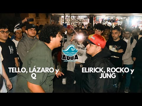 (BATALLÓN) TELLO + LÁZARO + Q vs. ROCKO + ELIRICK + JUNG | Gran Final: AQUA 3VS3 Fecha 1 T.2