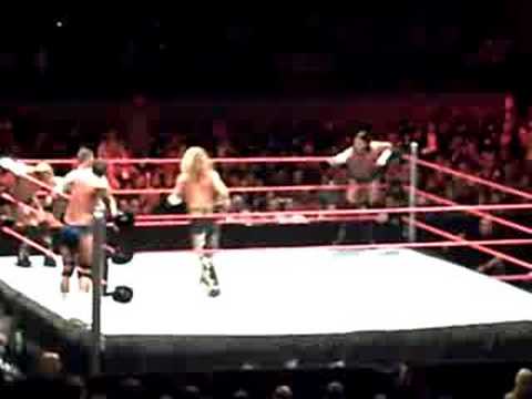 raw barcelona-lance cade & jericho vs punk & hbk 2/3