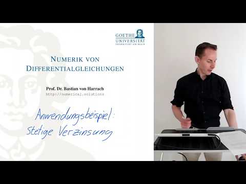 NDGL 1.1.2a Anwendungsbeispiel: Stetige Verzinsung