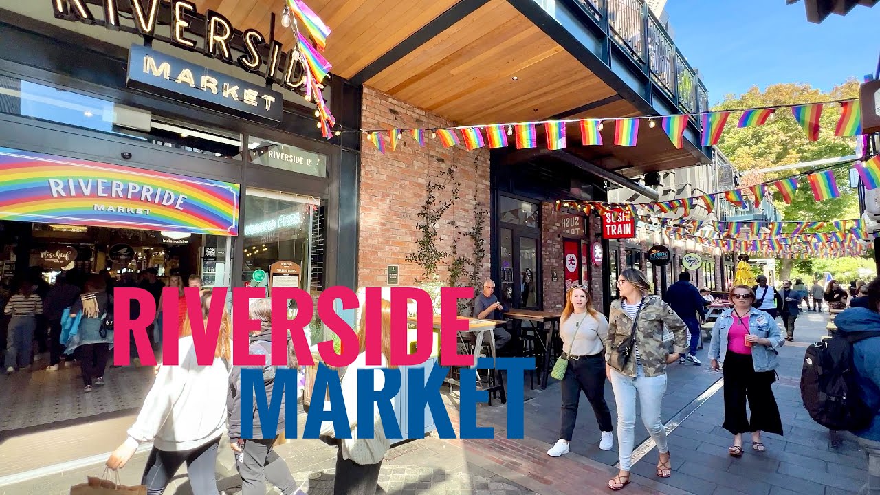 Take a stroll around the famous Riverside Market, Christchurch