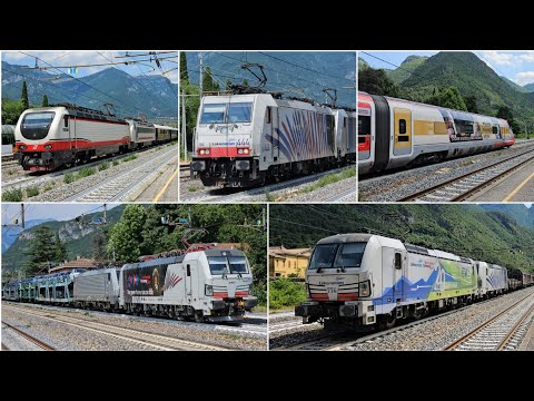 UN POMERIGGIO di TRENI alla STAZIONE di PERI