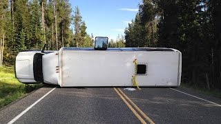 3 Remain Hospitalized After Bus Traveling to Yellowstone Crashes