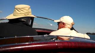 preview picture of video 'A ride in a replica antique speed boat'