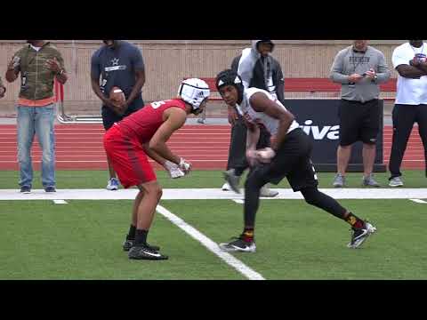 WR vs DB 1 on 1's Rivals Camp Series Dallas 2018
