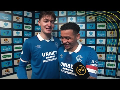 James Tavernier and Ryan Naderi speak after scoring in Rangers' 8-0 win over Queen's Park