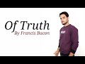 Of Truth : by Francis Bacon in Hindi