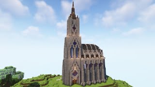 Minecraft | How to build a Medieval Church | Tutorial