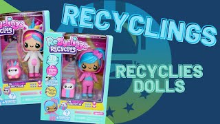 Recyclings Recyclies Doll Unboxing Review | The Upside Down Robot