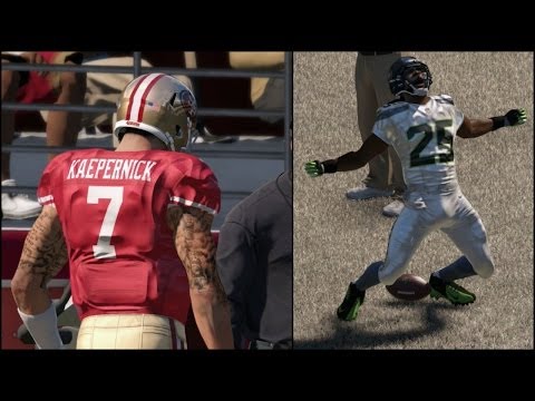 Madden 15 Exclusive Next Gen Gameplay - New Features / Hard Hits, PlayCall Menu, Player Lock PS4