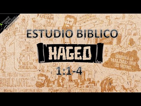 ESTUDIO BIBLICO HAGEO 1:1-4 - PASTOR JUAN ANTONIO GUEDEZ CORTI