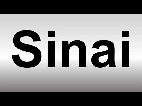 How to Pronounce Sinai