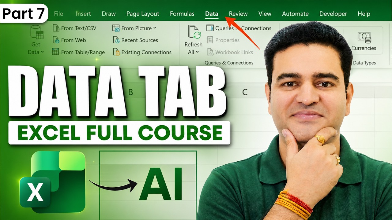 How To Use Data Table In MS Excel Full Tutorial In Hindi | MS Excel Course with AI | #datatab