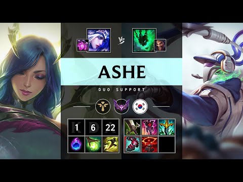 Ashe Support vs Thresh - KR Master Patch 25.21