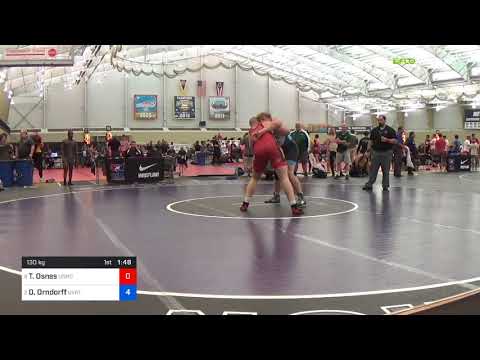 2018 UWW Cadet And U23 Nationals/U23 Greco-Roman 130 Semi-Finals - Trent Osnes (USMC) Vs. David Ta