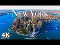 NEW YORK 4K UHD New York City From Above Aerial View Nature Film 4K