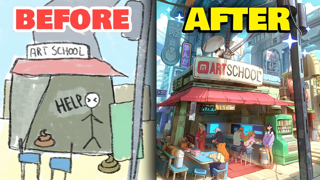 The MOST COMPLEX DRAWING I'VE EVER DONE!? 🤯 (full process explained)