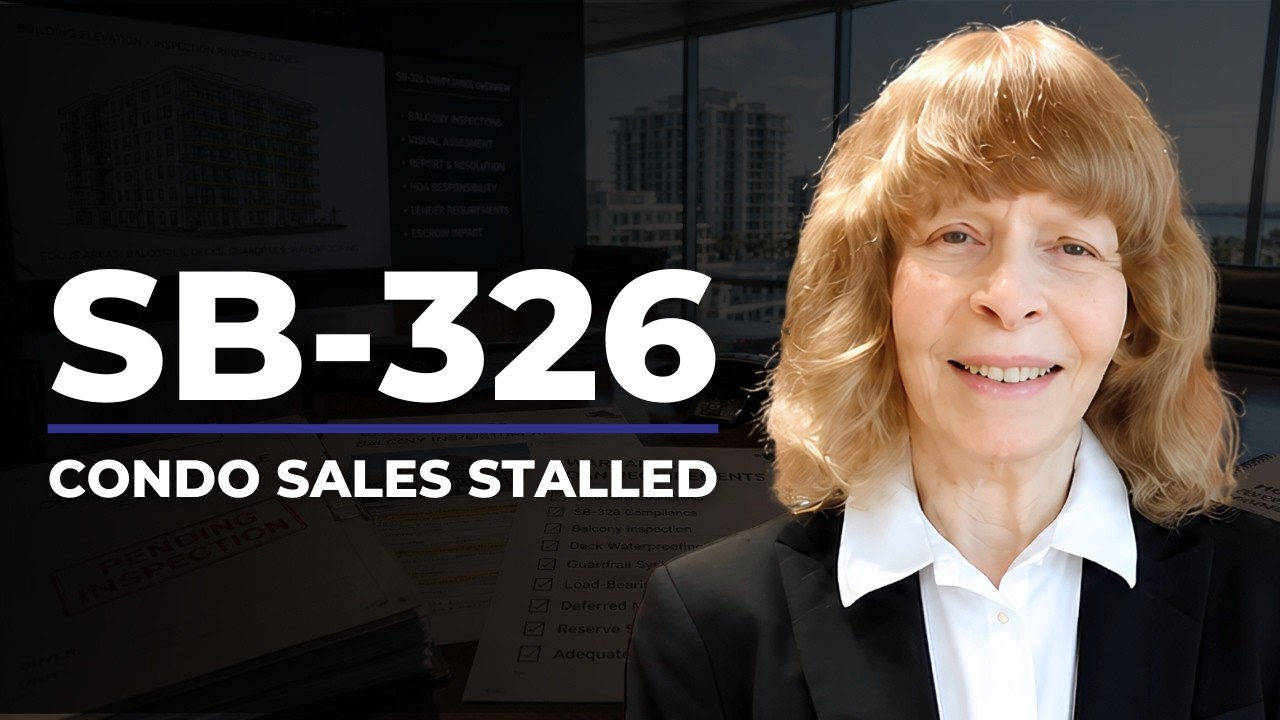Why Is California's SB-326 Balcony Law Stalling Condo Sales?